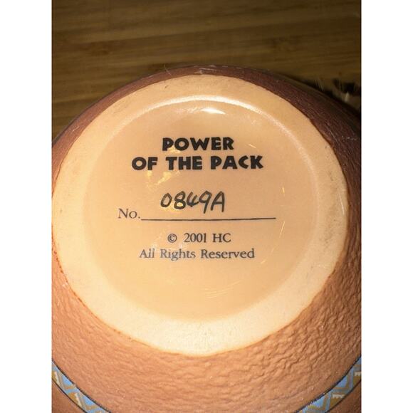 Native American Powers Of The Pack Vase 2001 numbered collectable 4x3.5 In - Picture 6 of 7